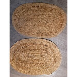 Natural Braided Jute Oval Placemats